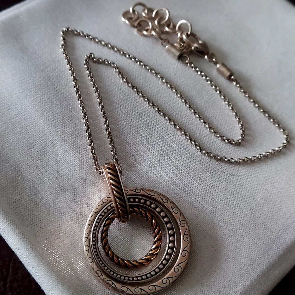 Brighton "Rapture Rings" Pendant - Picture 4 of 10